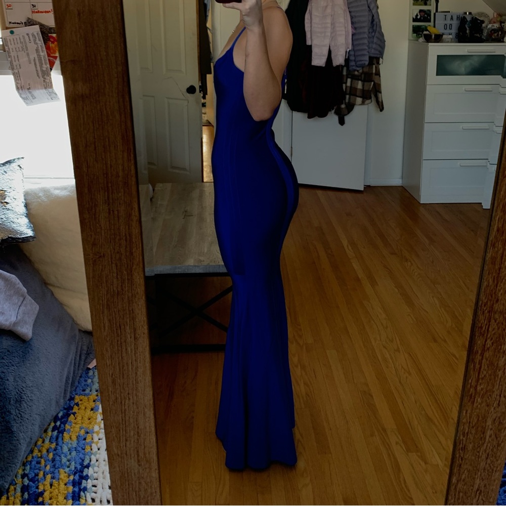 Marciano by Guess Blue Bodycon Mermaid Dress - Picture 1 of 5
